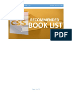 CSS Recommended BOOK List PDF