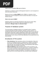 Purpose of Database System: What Is DBMS?