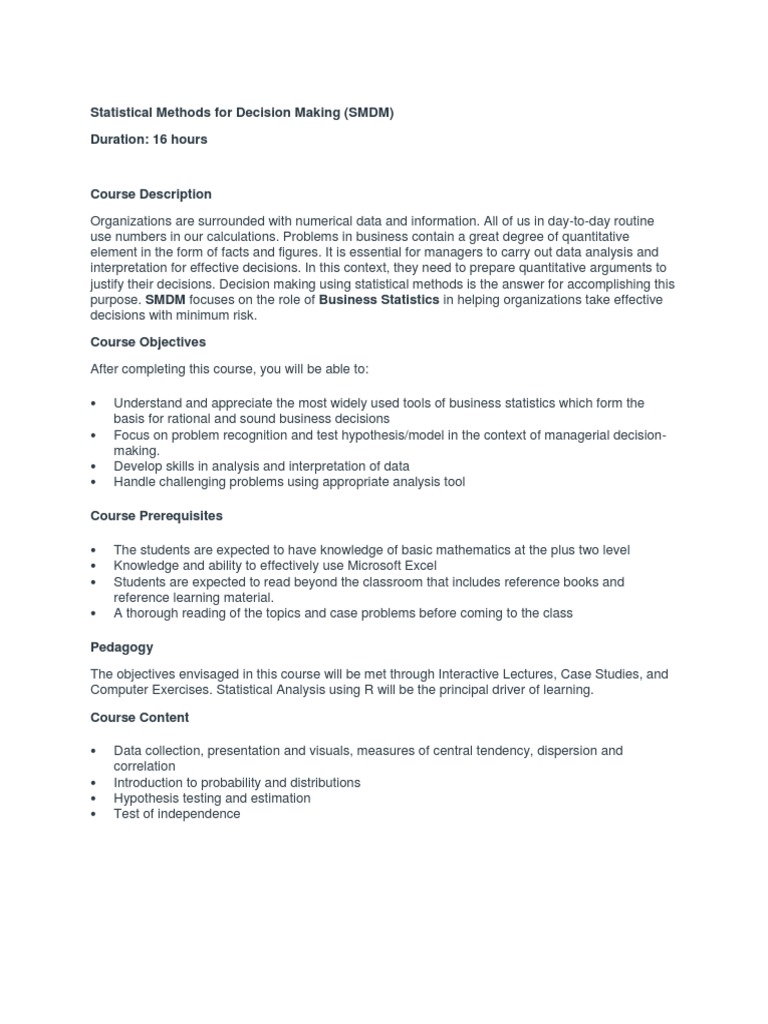 Business Analytics Course Overview | PDF | Data Analysis | Statistics