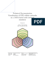 Visualization of LTE cellular networks in a JAVA-based radio network
