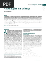 Raquialgias Nas Crianças.