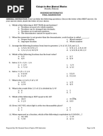 Final Examination in Business Mathematics