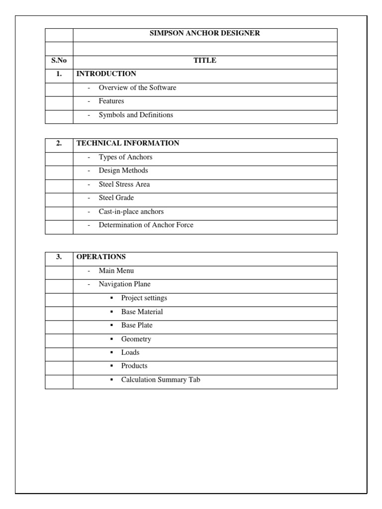 Simpson Anchor Designer Overview | PDF