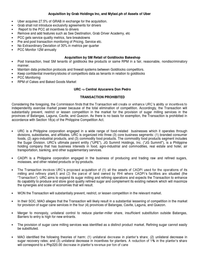 Stock Report on Grab-Uber Acquisition | PDF | Mergers And Acquisitions ...