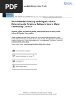 Board Gender Diversity and Organizational Determinants: Empirical Evidence From A Major Developing Country