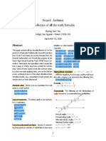 Math Formulas (Project Ambition)