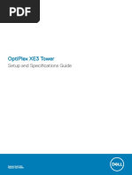 Optiplex Xe3 Specifications en Us