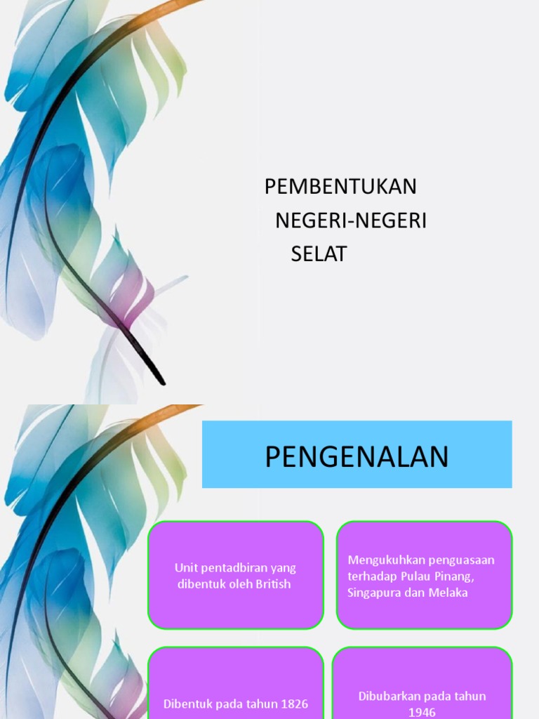 Pembentukan Negeri Negeri Selat Pdf