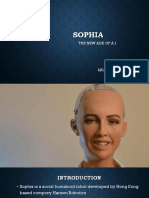 Sophia: The New Age of A.I