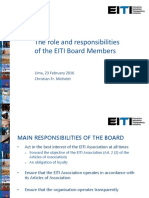 Eiti Board 2016 2019 Roles and Responsibilities 1