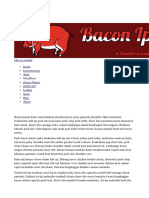 Bacon ipsum navigation menu