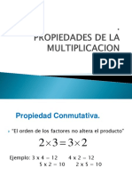 Ppt Propiedades de La Multiplicación