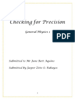 Checking For Precision: General Physics 1