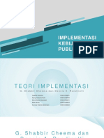 Teori Implementasi G. Shabbir Cheema Dan Dennis A. Rondinelli