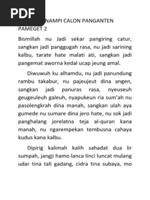 Biantara Nampi Calon Panganten Pameget 2