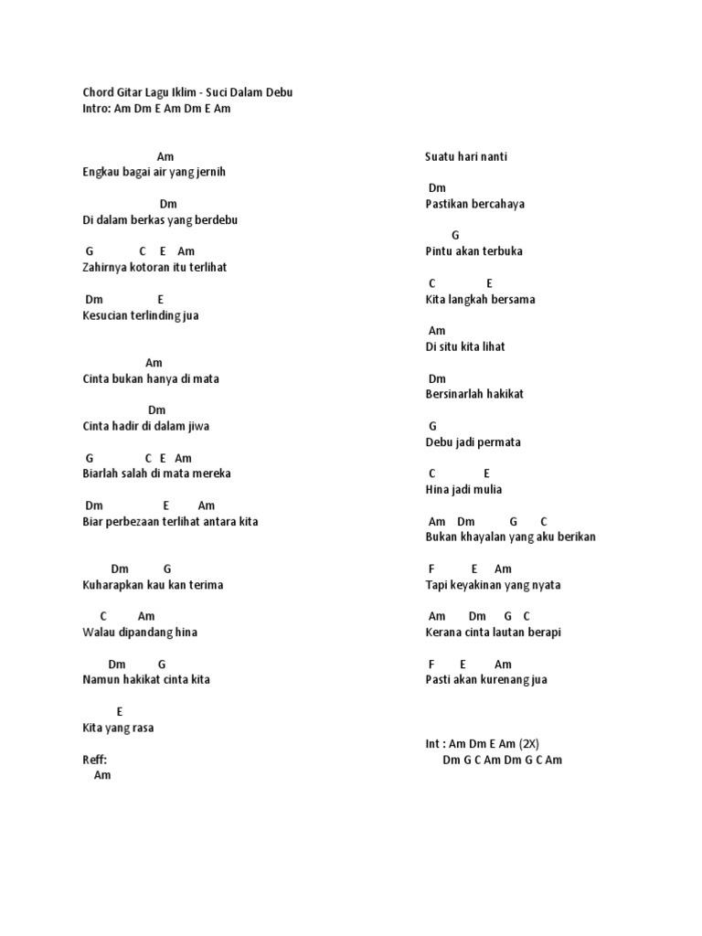 Chord Gitar Lagu Iklim Pdf