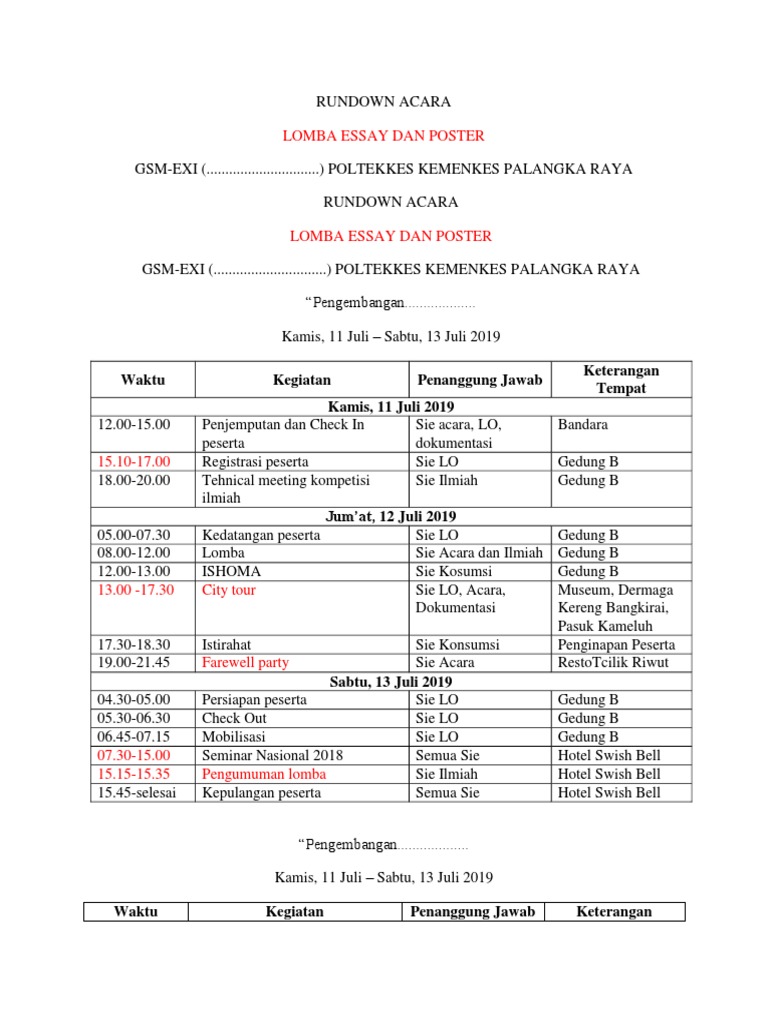 Rundown | PDF