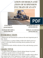 Optimisation of Design and Fabrication of Suspension and