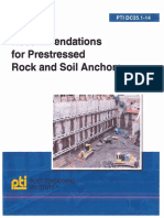 PTI Post Tensioning Institute Recommendations For Prestressed Rock and Soil Anchors PDF