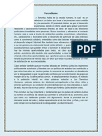 Foro Reflexivo Lectura "Desarrollo A Escala Humana" de Manfred Max-Neef y El Vídeo "Pensador Económico" de Amartya Kumar Sen.