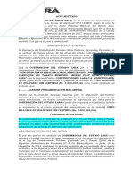 Acto Motiv. Anticipo Del 70%. Ambulat. Comunidad La Cruz