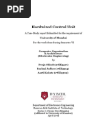 Hardwired Control Unit: A Case-Study Report Submitted For The Requirement of