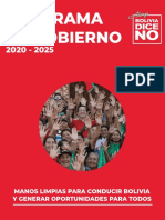 Programa de Gobierno Bolivia Dice No (Oficial)