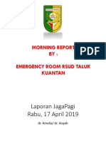 Laporan Igd Rabu Pagi 17 April 2019