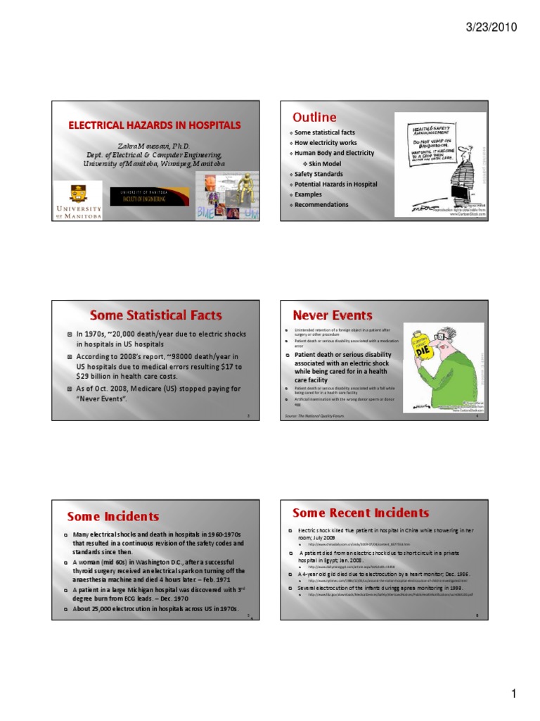 Electrical Hazards in Hospitals Electrical Hazards in Hospitals PDF