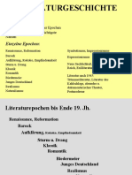 Epochen Und Strömungen Der Deutschen Literatur