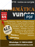 E-Book 2019 - Todos Os Cargos - Informática VUNESP - Amostra Grátis - 65 Páginas - Fabiano Abreu