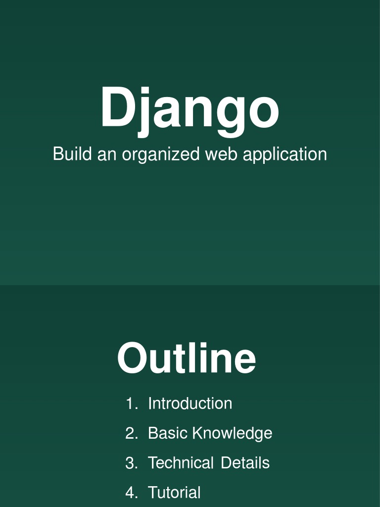 Django Overview | Descargar gratis PDF | World Wide Web | Internet & Web