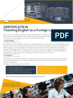 Certificate in Teaching English As A Foreign Language: Career Paths