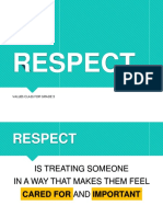 Respect: Values Class For Grade 3