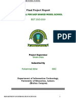 Final Project Report: Web Portal For Saif Shahid Model School