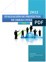 Evaluación de Proyectos de Obras Civiles: Final