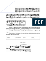 Análisis de Partitura: 8 Variaciones Sobre 'Une Fièvre Brûlante de Grétry, WoO 72. Beethoven