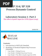 Lab Session 1 - Part 2 The Effect of Pulse Input To CSTR