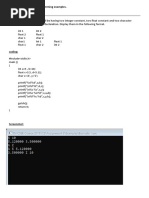 Assignment# 3: Some Programming Examples