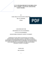 Comparative Water Requirements For Rice Irrigation Using FAO-CROPWAT MODEL-Case Study-Cross River Basin - 270219 Rev9