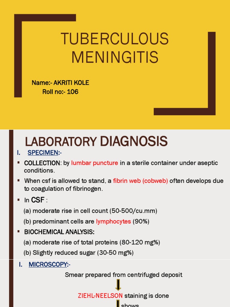 Tuberculous Meningitis | PDF