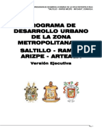 Programa-Desarrollo-Urbano Zona Metropolitana PDF