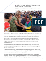 15-07-2019 Con Programa Identidad Sonora Se Beneficia A Personas Que Nunca Han Tenido Actas de Nacimiento-Proyecto Puente