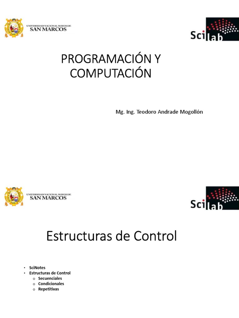 Estructuras de Control en Programación | PDF