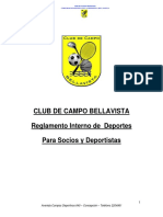 Reglamento Deportivo Club de Campo Bellavista