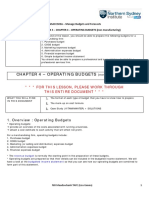 WEEK 3 FNSACC503A Budgeting LESSON 3 Learning Material