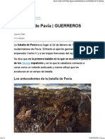 La Batalla de Pavía - GUERREROS