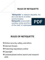 Rules of Netiquette