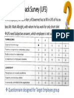 Upward Feedback Survey (UFS) : Questionnaire Designed For Target Employee Group
