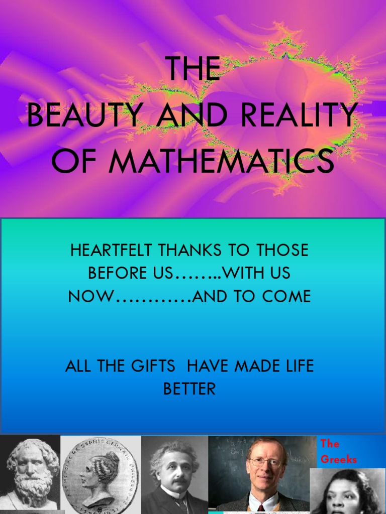 The Aesthetics of Mathematics | PDF | Beauty | Ratio